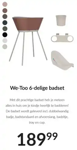 Babypark We Too 6 delige badset aanbieding