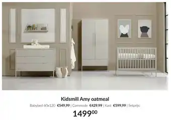 Babypark Kidsmill Amy oatmeal aanbieding