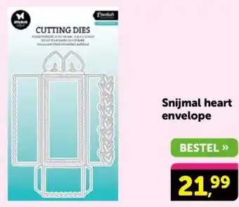 Boekenvoordeel Snijmal heart envelope aanbieding