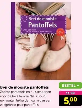 Boekenvoordeel Brei de mooiste pantoffels aanbieding