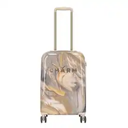 Bagageonline Charm London Travel Trolley S Marble Light Grey aanbieding