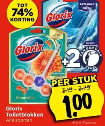 Vomar Voordeelmarkt Glorix Toiletblokken aanbieding