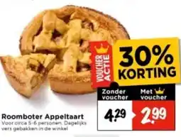 Vomar Voordeelmarkt Roomboter Appeltaart aanbieding