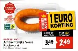 Vomar Voordeelmarkt Ambachtelijke Verse  Rookworst aanbieding