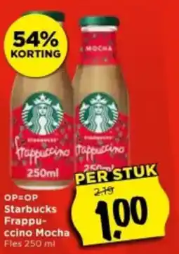 Vomar Voordeelmarkt Starbucks Frappuccino Mocha aanbieding