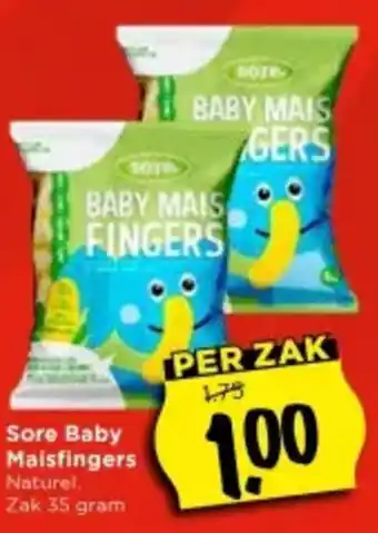 Vomar Voordeelmarkt Sore Baby Maisfingers aanbieding