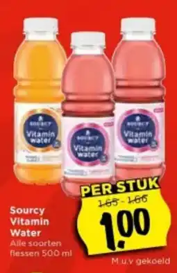 Vomar Voordeelmarkt Sourcy Vitamin Water aanbieding