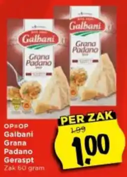 Vomar Voordeelmarkt Grana Padano Geraspt Galbani aanbieding