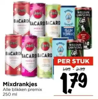 Vomar Voordeelmarkt Mixdrankjes aanbieding