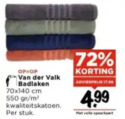 Vomar Voordeelmarkt Van der Valk Badlaken aanbieding