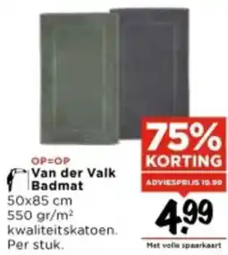 Vomar Voordeelmarkt Van der Valk Badmat aanbieding