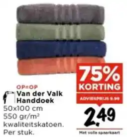 Vomar Voordeelmarkt Van der Valk Handdoek aanbieding