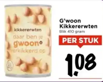 Vomar Voordeelmarkt G'woon Kikkererwten aanbieding