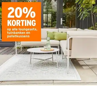 GAMMA op alle loungesets, tuinbanken en palletkussens aanbieding