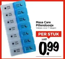 Vomar Voordeelmarkt Mesa Care Pillendoosje aanbieding