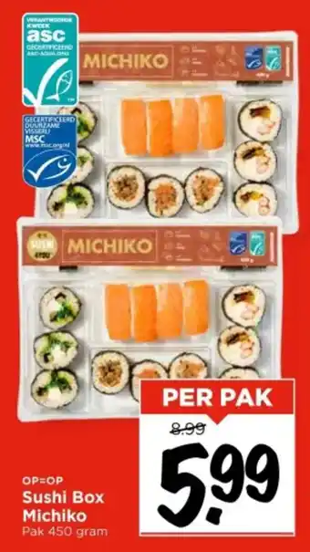 Vomar Voordeelmarkt Sushi Box Michiko aanbieding