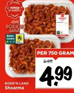 Vomar Voordeelmarkt Boer'n land shoarma aanbieding