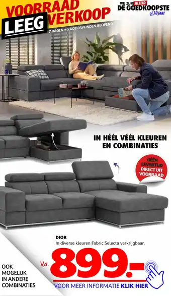 Seats and Sofas DIOR aanbieding