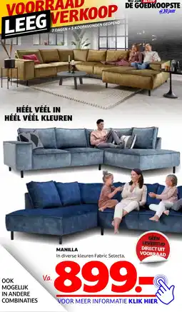 Seats and Sofas MANILLA aanbieding