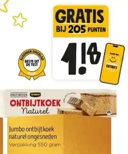 Jumbo Jumbo ontbijtkoek naturel ongesneden aanbieding