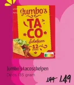 Jumbo Jumbo's tacoschelpen aanbieding