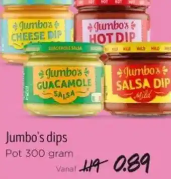 Jumbo Jumbo's dips aanbieding