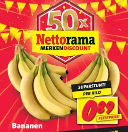 Nettorama Bananen aanbieding