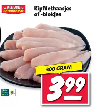 Nettorama Kipfilethaasjes of blokjes aanbieding