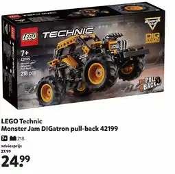 Intertoys LEGO Technic Monster Jam DIGatron pull-back 42199 aanbieding