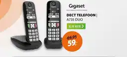 Expert Gigaset A735 Duo Zwart aanbieding