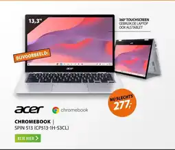 Expert Acer Chromebook Spin 513 (CP513-1H-S3CL) Zilver aanbieding