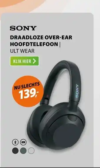 Expert Sony ULT WEAR Zwart aanbieding