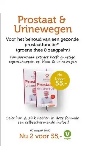 De Rode Pilaren Prostaat & Urinewegen aanbieding