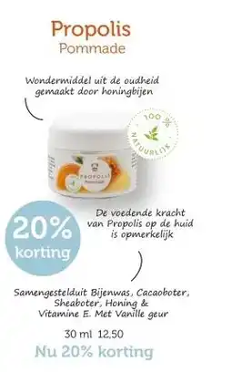 De Rode Pilaren Propolis Pommade aanbieding