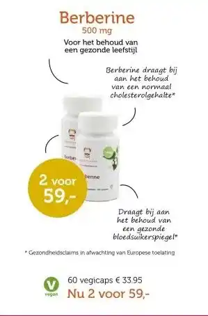 De Rode Pilaren Berberine aanbieding