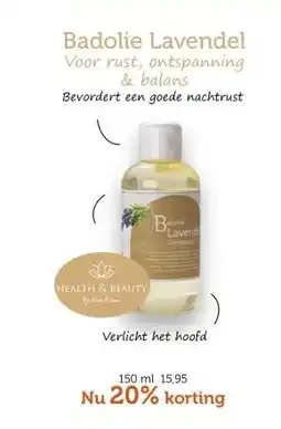 De Rode Pilaren Badolie Lavendel Voor rust, ontspanning & balans aanbieding