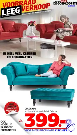 Seats and Sofas COLORADO aanbieding