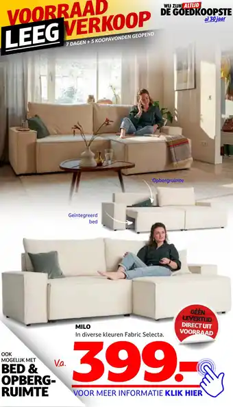 Seats and Sofas MILO aanbieding