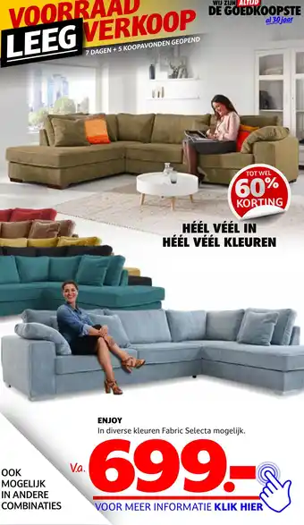 Seats and Sofas ENJOY aanbieding