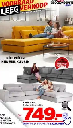 Seats and Sofas CALIFORNIA aanbieding