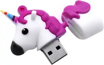 Bol.com USB stick - Eenhoorn - 2.0 - 64GB - Leessnelheid: 20 MB/s - Schrijfsnelheid: 8 MB/s - Allteq aanbieding