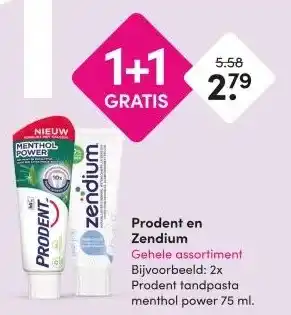 DA Prodent en Zendium aanbieding