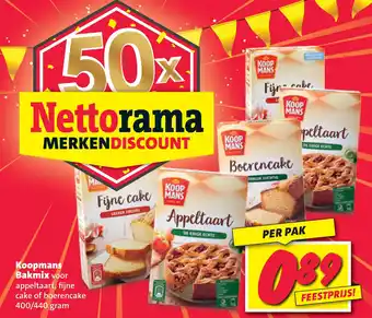 Nettorama Koopmans Bakmix aanbieding