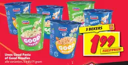 Nettorama Unox Good Pasta of Good Noodles aanbieding