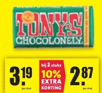 Nettorama Tonys chocolonely aanbieding