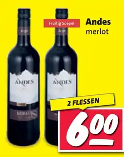 Nettorama Andes merlot aanbieding