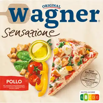 Albert Heijn Wagner Sensazione pizza pollo kip en kaas aanbieding