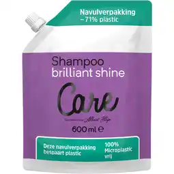 Albert Heijn Care Shampoo brilliant shine navulling aanbieding