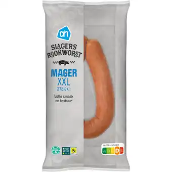 Albert Heijn AH Slagersrookworst mager XXL aanbieding