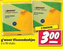 Nettorama g'woon Viscosedoekjes aanbieding